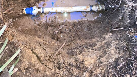 Pipe in the ground