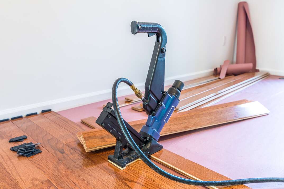 Hardwood floor installation