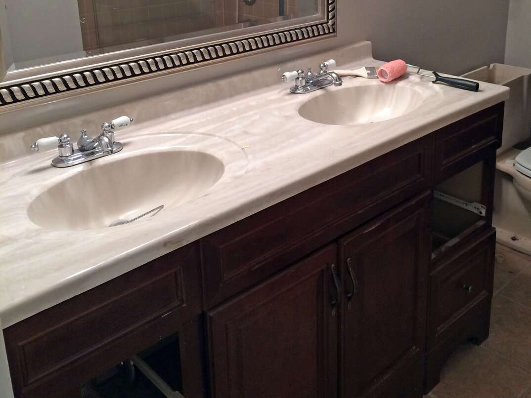 Replacing deals bathroom sink