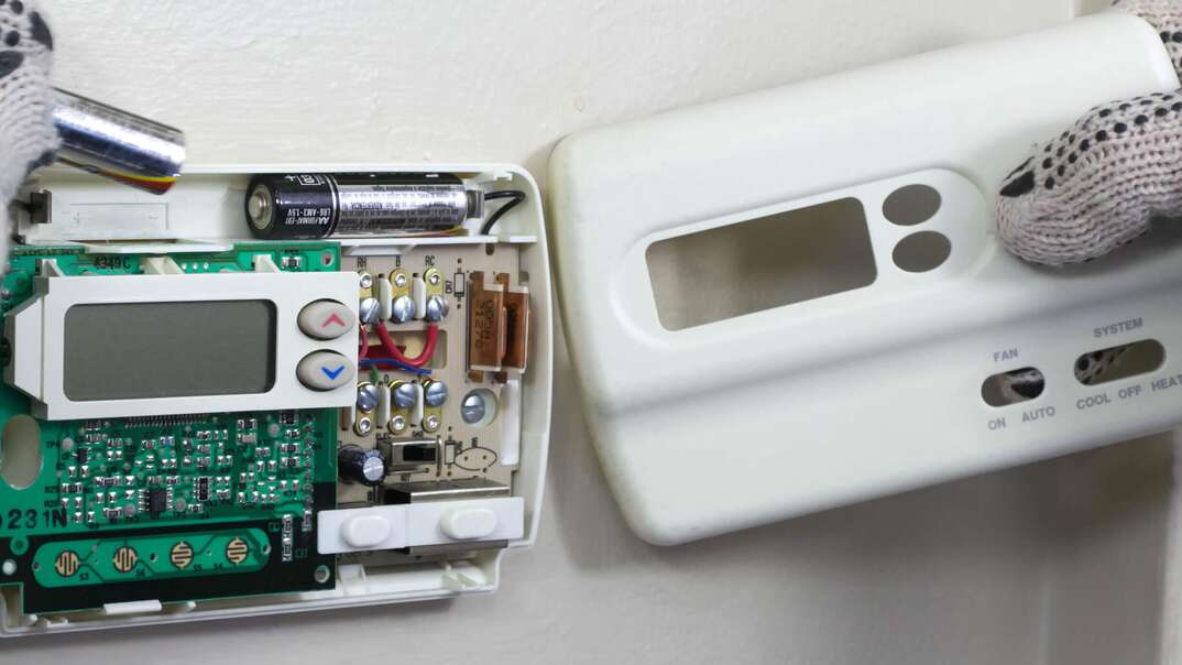 Clean a dirty thermostat