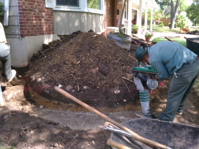 Building a retaining wall