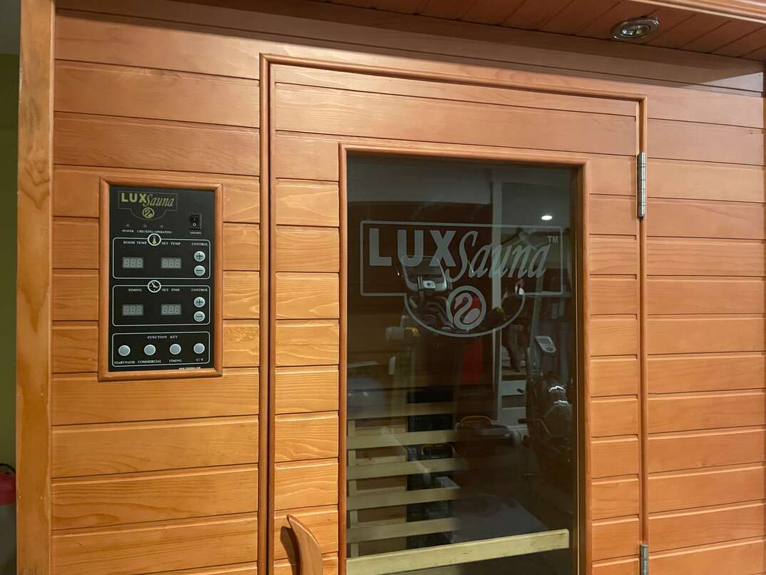 Wooden home indoor sauna