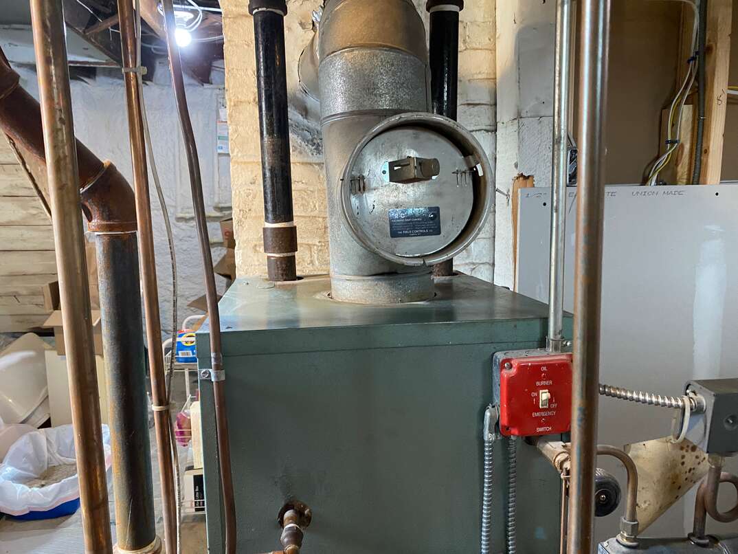 A modern residential boiler system in a historic East coast home