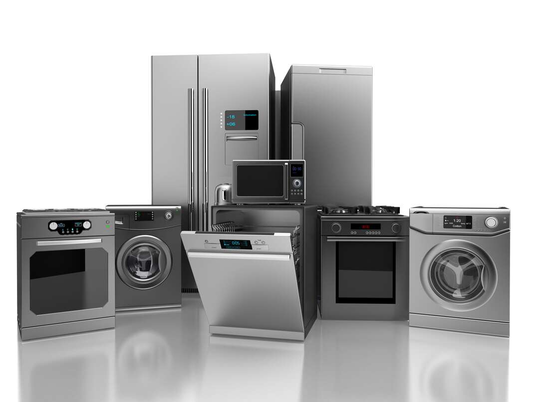 3D illustration of home appliance