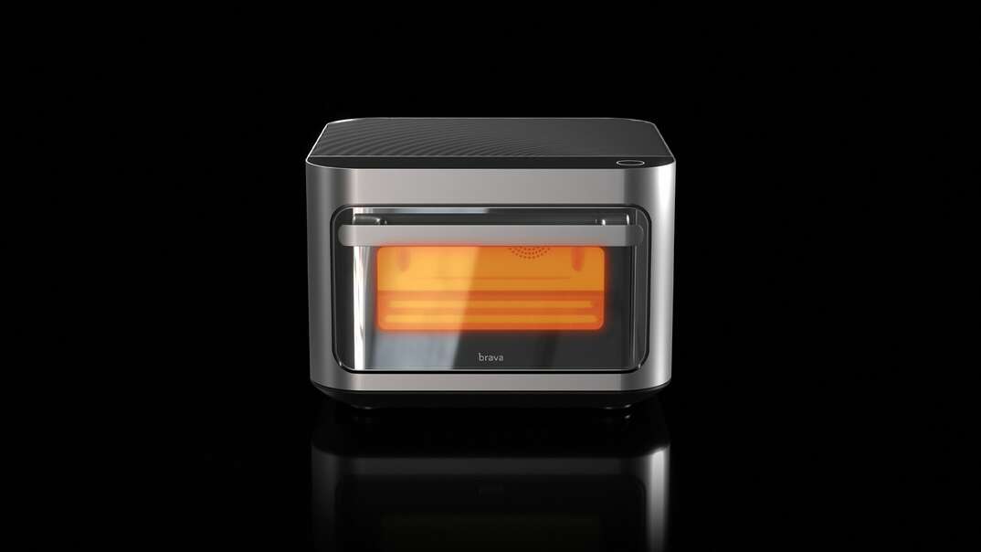 Oven product on a black background