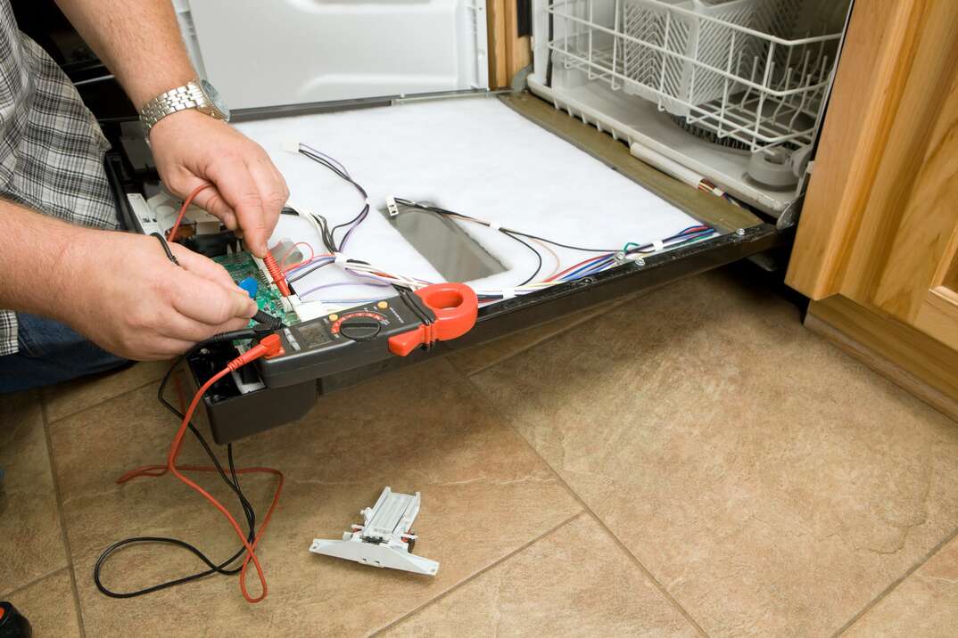 Dishwasher Repair with Multimeter