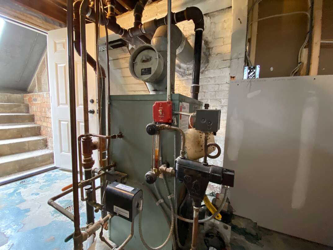 A modern residential boiler system in a historic East coast home