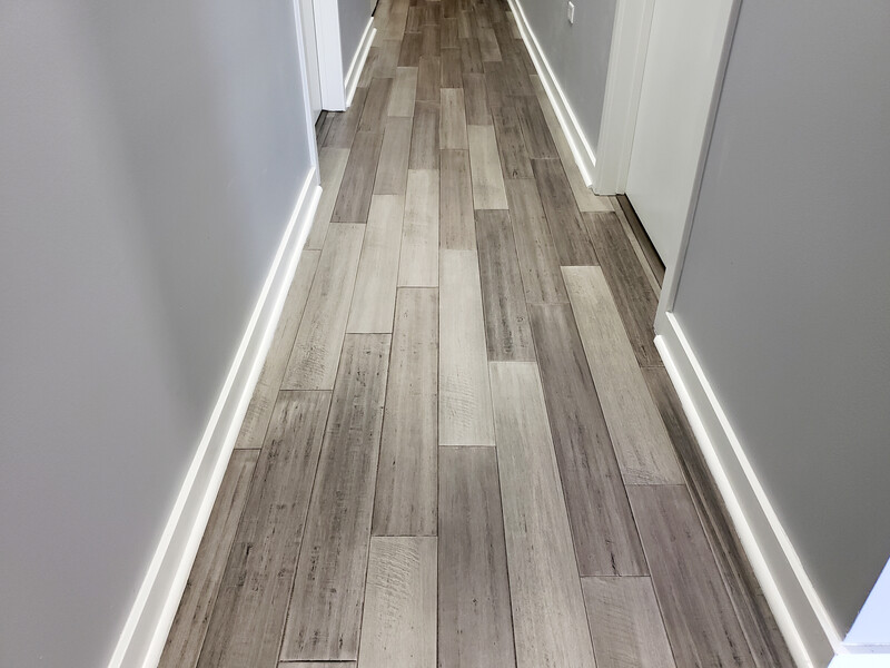 bamboo floor hallway