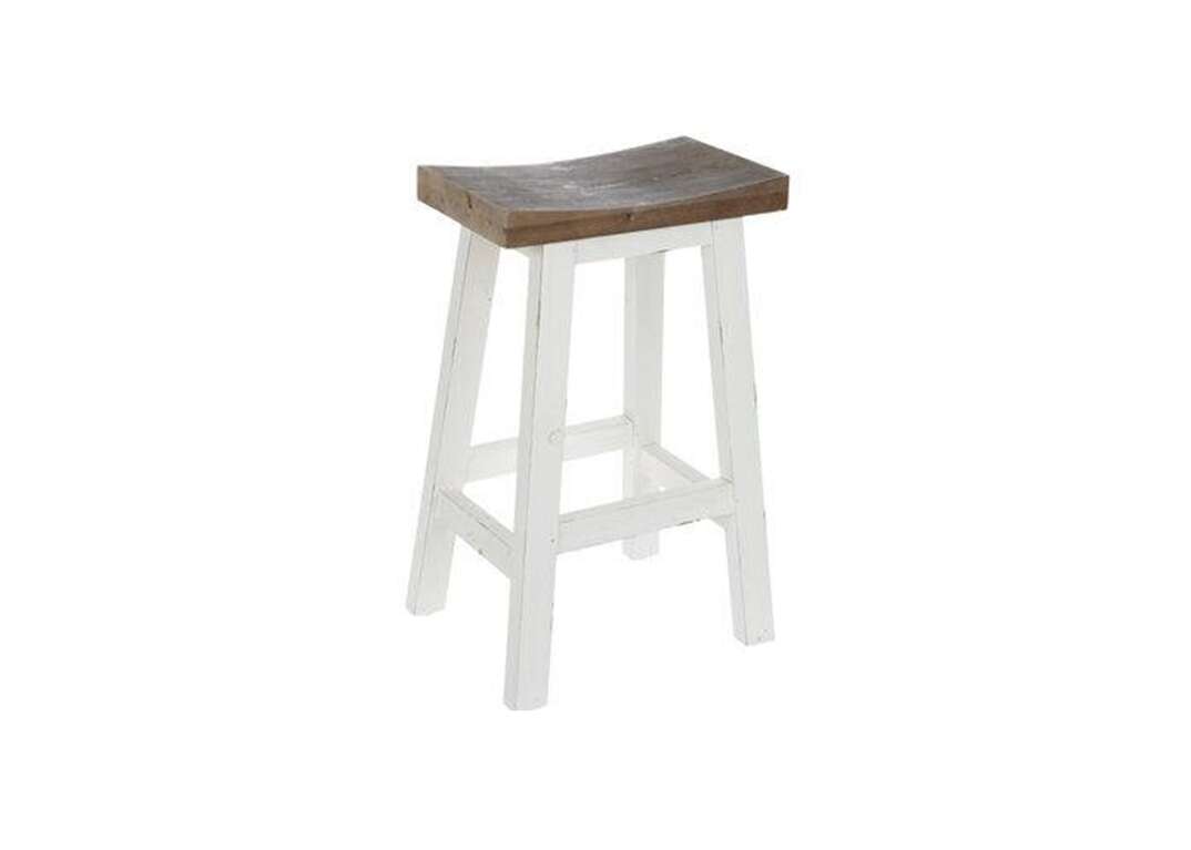 Stool with white