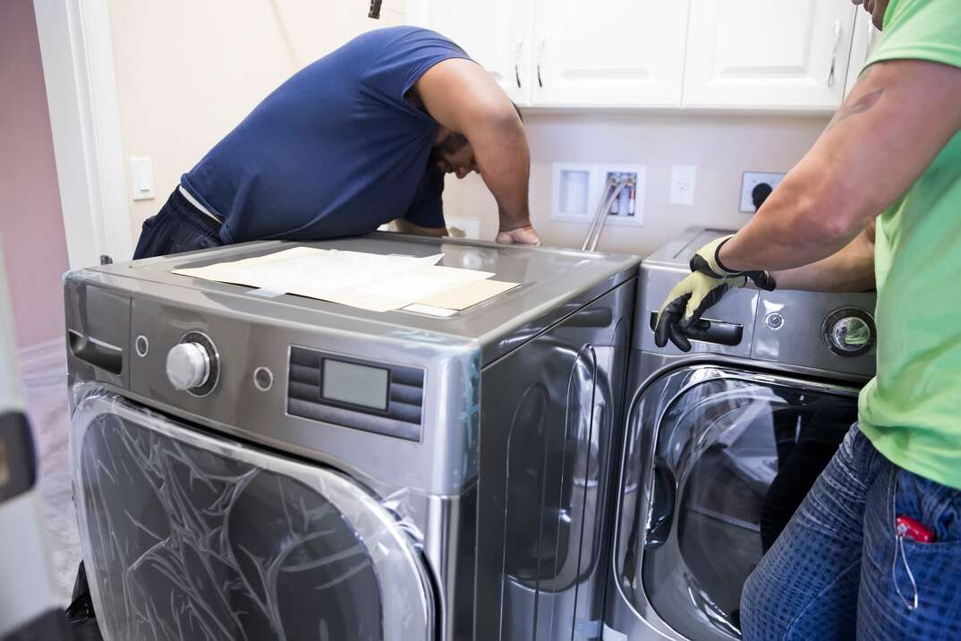 Series- Real installation of washer and dryer in laundry room