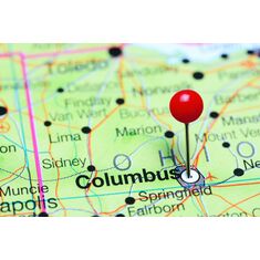 a map of Columbus Ohio