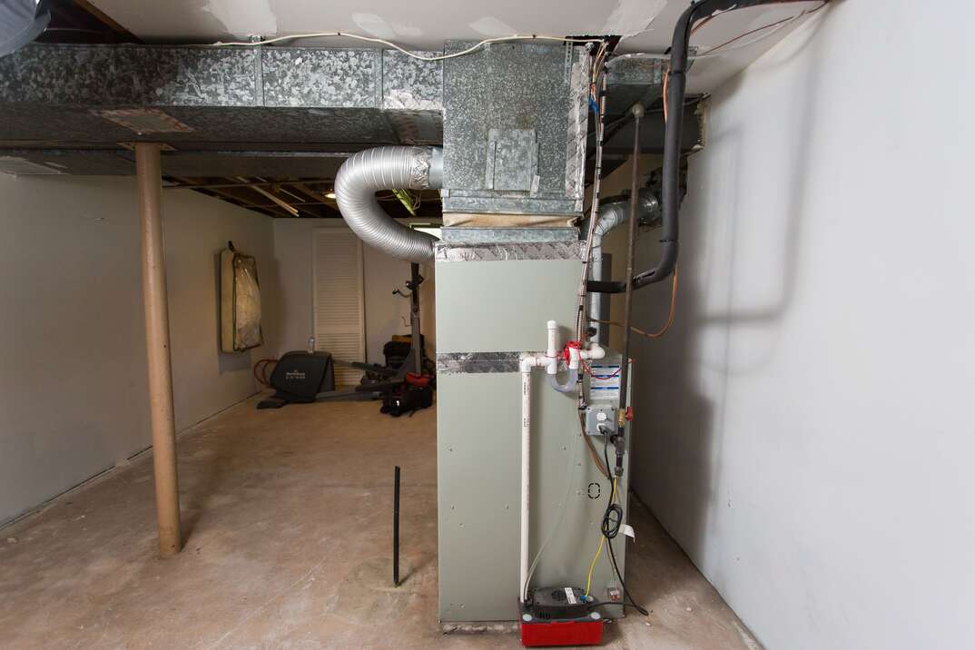 Clean furnace drain deals line