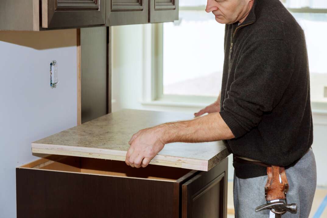 how to instal laminate countertop