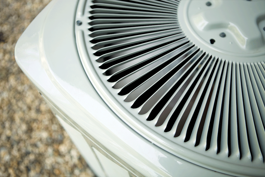 exterior HVAC air conditioner unit fan