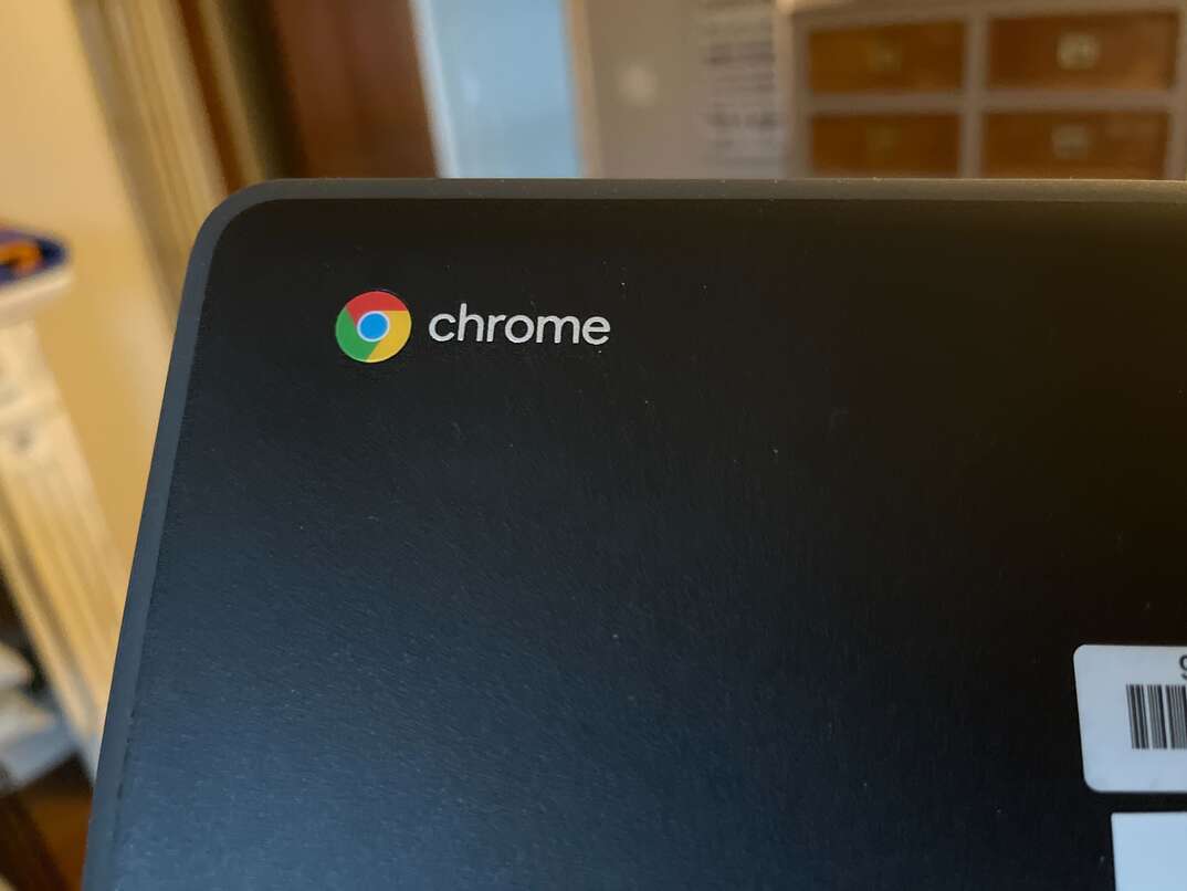 A Chromebook computer is displayed