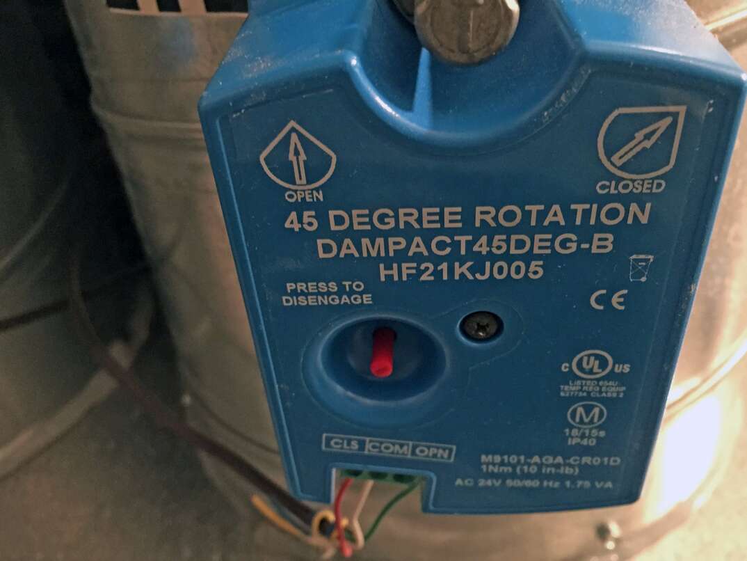 zoned electronic HVAC damper