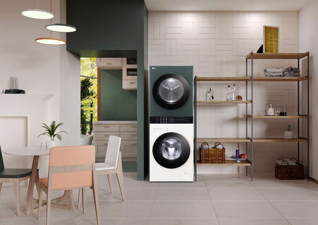 laundry room with LG appliances