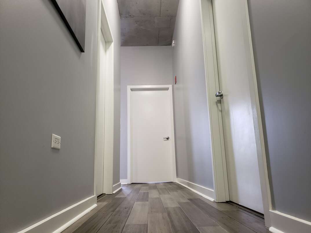 hallway in condo building