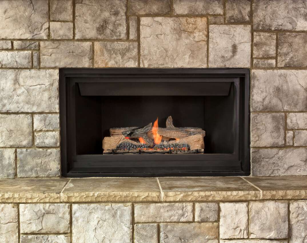 electric fireplace in mantle
