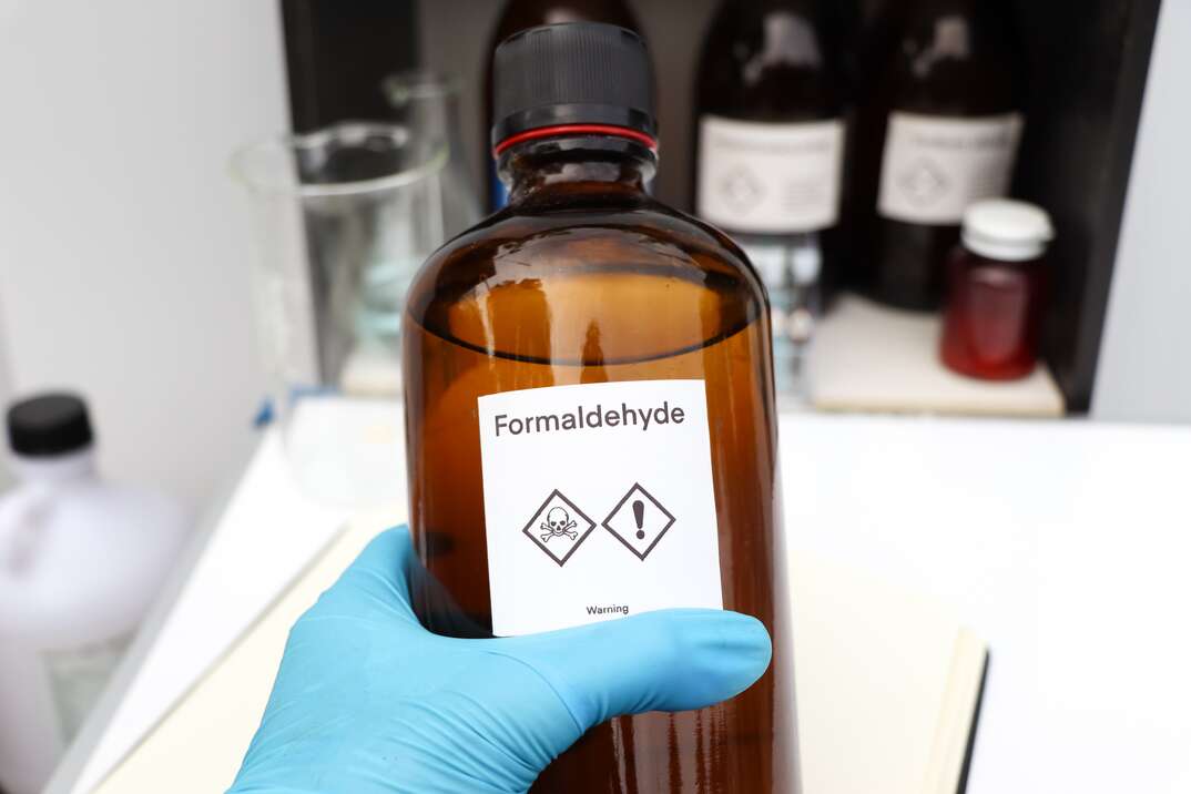 Formaldehyde in bottle