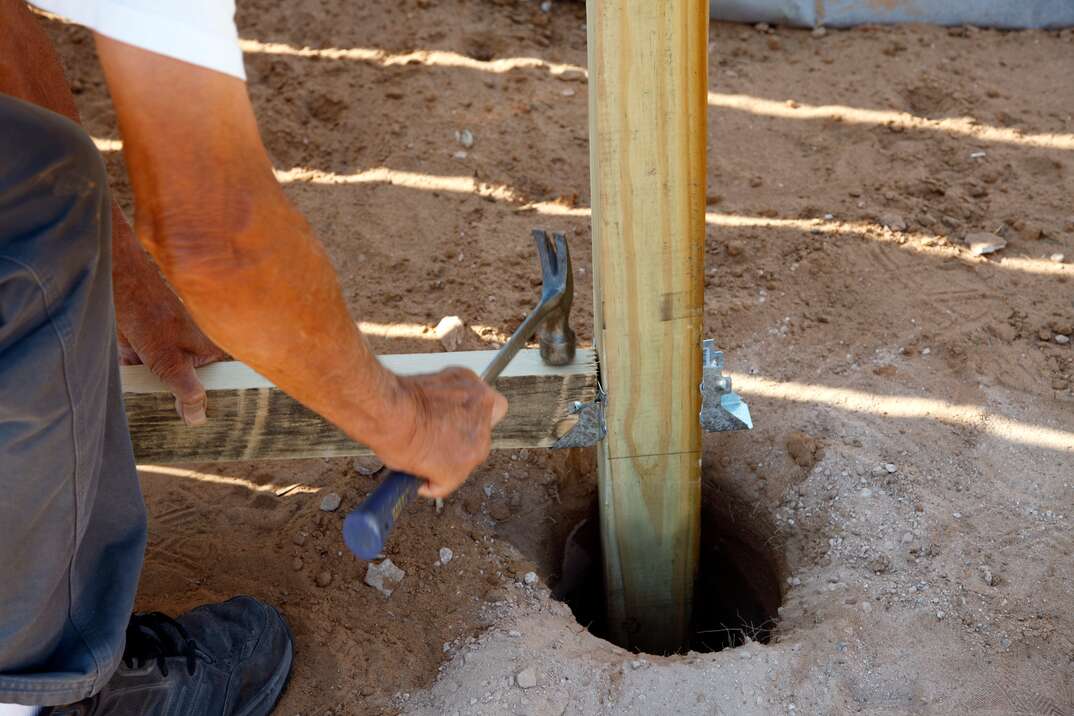 Building a Fence Series - Hammering