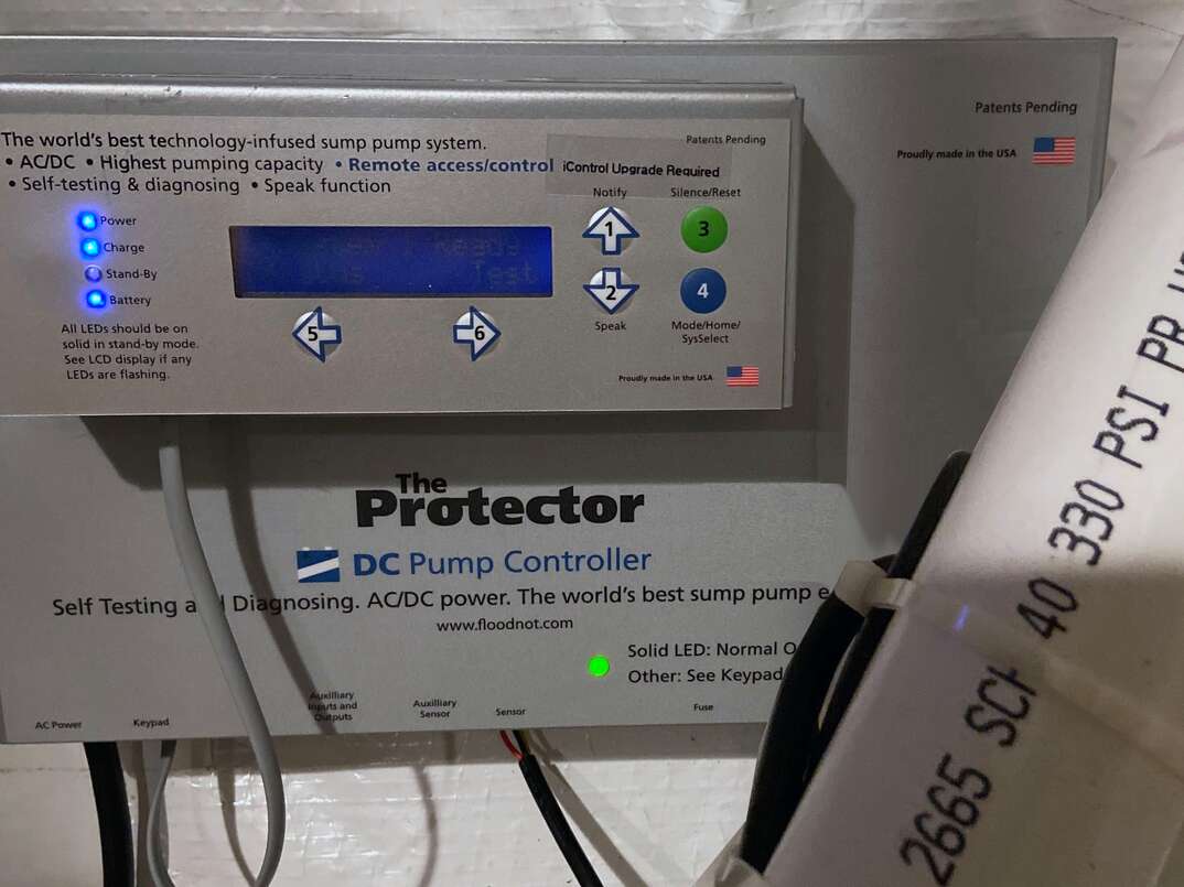 The protector battery backup and sump pump alarm