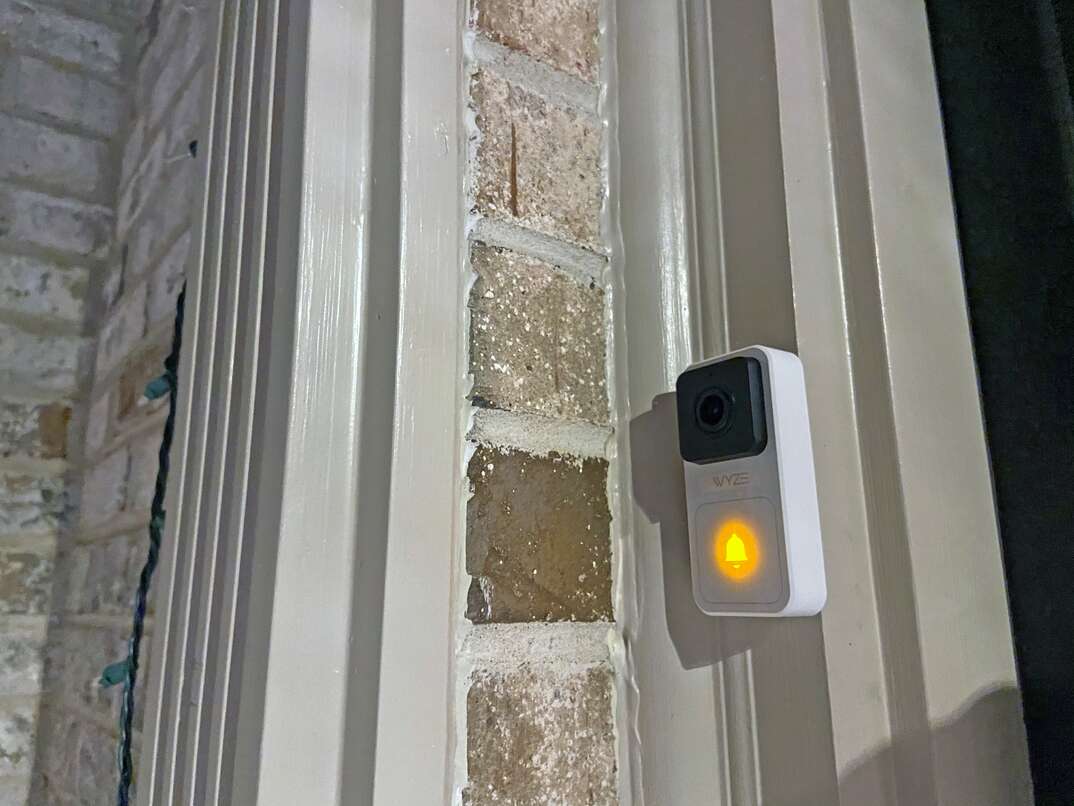 step-by-step guide to installing a Wyze video doorbell on a residential home.