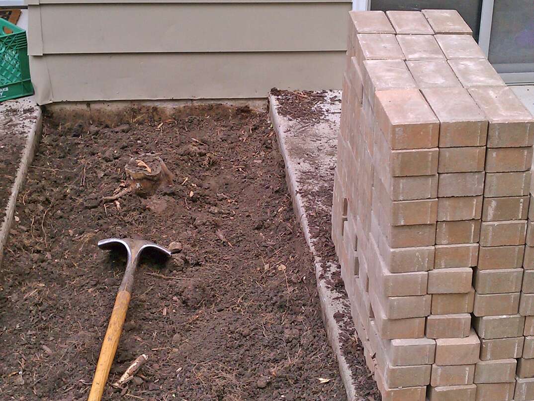 Brick paver installation