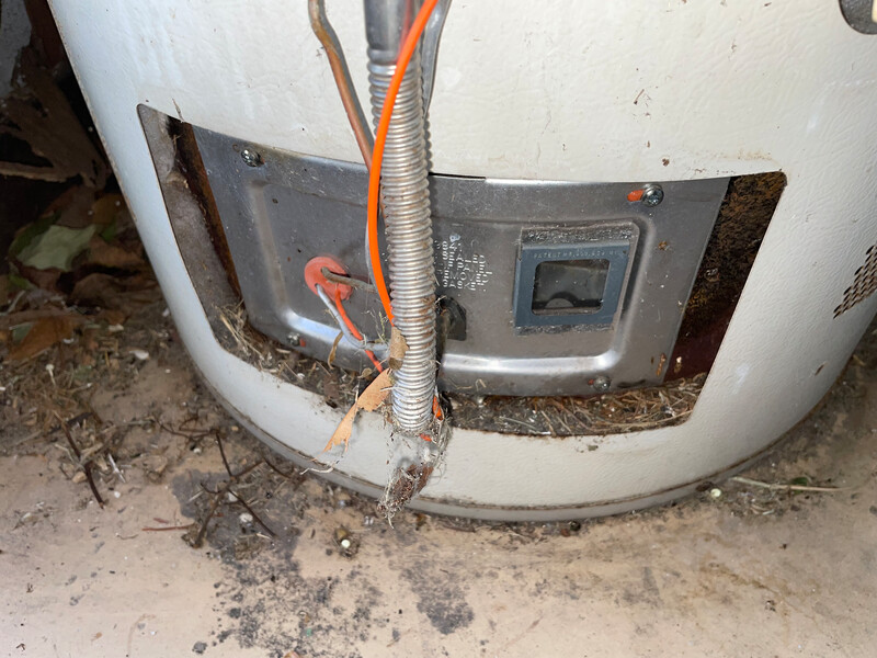 Critical case for a water heater repair