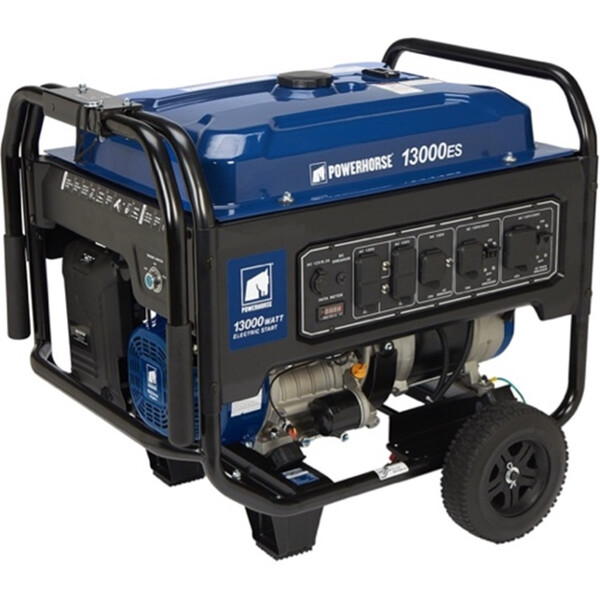 blue mobile generator