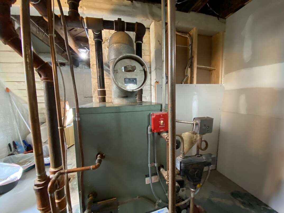 A modern residential boiler system in a historic East coast home