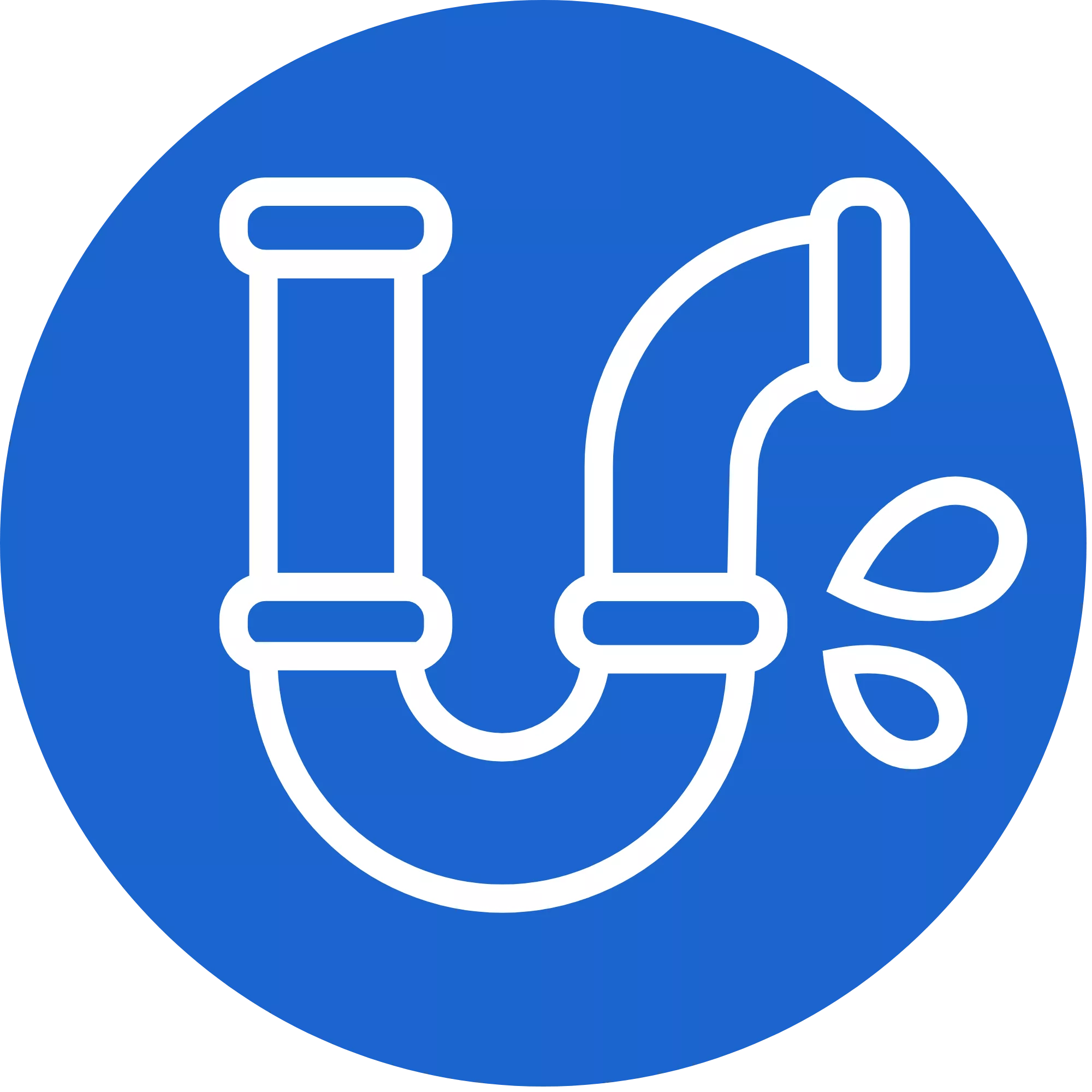 Icon of pipe spouting water